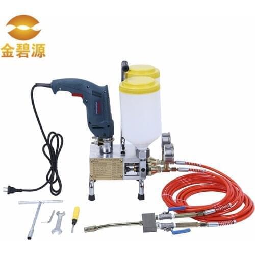 Waterproofing concrete crack repair portable double liquid polyurethane foam epoxy resin grout injection machine