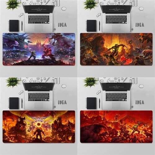 DOOM Eternal Gaming Mouse Pad Large MousePad Gamer Mouse Mat Computer Office XXL Mouse Carpet Non-slip Keyboard pad Desk Mat