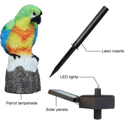 Novelty Bird LED Solar Light Owl Animal Bird Yard Outdoor Solar Lights Decor Waterproof Lamp Outdoors Garden Solar Lamp 5z