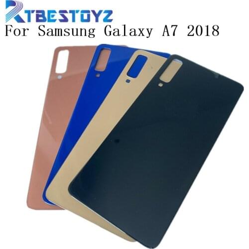 Original Back Cover Battery Case For Samsung Galaxy A7 2018 A750 Rear Housing Cover 3D Glass Cover For Galaxy A750 A750F