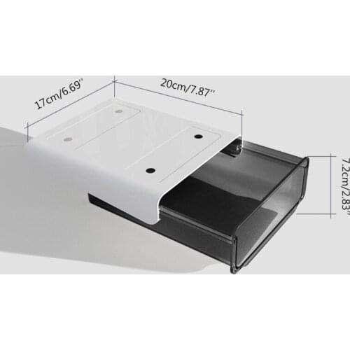 Self Stick Pencil Tray Under Desk Table Storage Drawer Organizer Box Stand 85LA