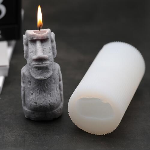 Silicone molds Resurrection of stone statue aroma stone candle mold Decoration vintage statue aromatherapy DIY candle moulds
