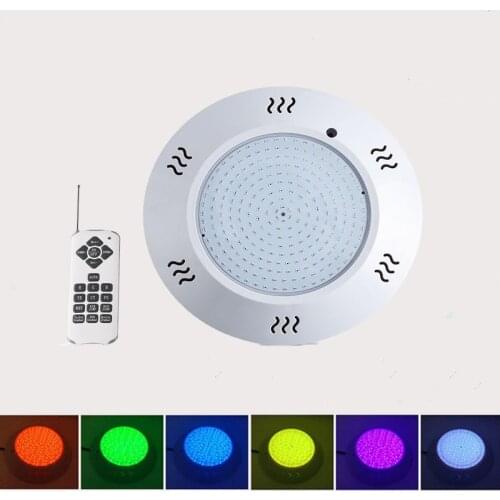 Colorful IP68 waterproof pool light 12V LED Wall Mounted light 45W 55W underwater light RGB Fontain Light with remote controller