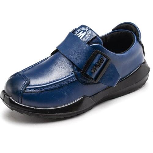 4 Color Boys Genuine Leather Shoes Non-slip Children Shoes Fashion Leisure For Toddler & Large Kids Size 26-37