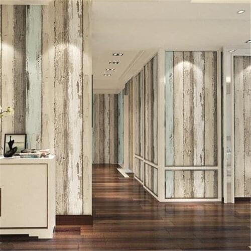 Wellyu new Imitation wood grain wallpaper wood personality American color retro nostalgic wallpapers bar coffee shop restaur