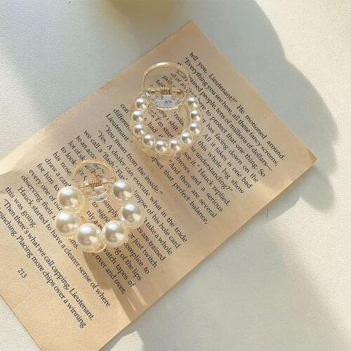 Barrettes Fashion Pearl Hair Claws Hair Accessories Hair Clips Hairpins Ladies Hair Grip Headwear Girls Ornaments Crab Bands