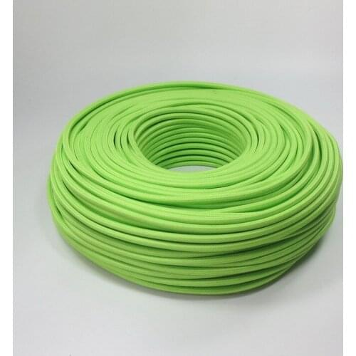 10meters Multicolor textile fabric electrical wire copper wire DIY accessories pendant light electrical wire braided