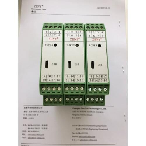ADE-12A-02-D2-3-50 Hydraulic Proportional Valve Controller, Proportional Amplifier Double Electromagnet Pressure Flow Valve