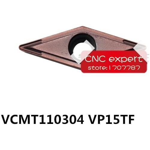 Free Shipping 10PCS CNC cutting blade VCMT110304/08 VP15TF Turning blade,Suitable for SVVCN/SVUCR series Lathe tool