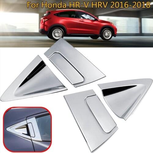 For Honda Vezel HR-V HRV 2016-2018 Car Accessories 6pcs ABS Chrome/Carbon fiber Side Rear Door Handle Bowl Cover Insert Trim