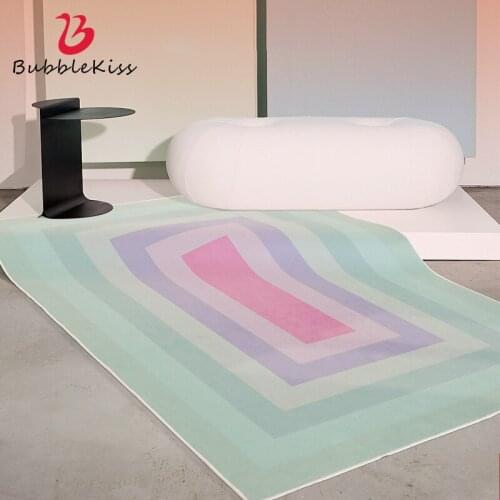 Bubble Kiss Bedroom Carpet Home Dream Color Simple Design Floor Rugs Green Girls Bedside Foot Pad Living Room Area Non-Slip Mat