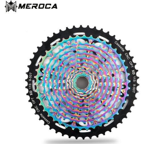 MEROCA Mountain Bike Ultralight Hollow CNC Freewheel 11/12 Speed 9-50T Integrated Cassette Flywheel For XD System