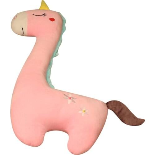 70/100cm Cute Plush Unicorn Toy Fluffy Cartoon Flying Horse Sleeping Pillow Stuffed Animal Cushion Accompany Doll Lovely Gift