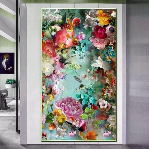Large Size Picture Flowers Diamond Embroidery Diy Diamond Painting Mosaic Painting 3D Cross Stitch DZ2040