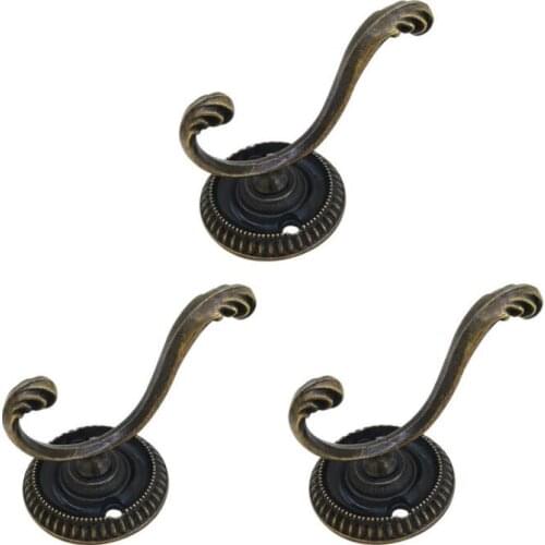 Zinc Alloy Coat Hat Scarf Hook Vintage Retro Antique Home Use Wall Door Hook LX2195