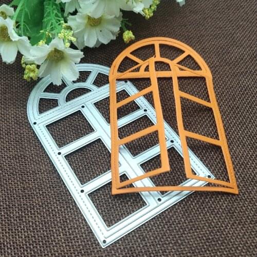 Window door background Metal Cutting Dies Stencils For DIY Scrapbooking Decorative Embossing Handcraft Die Cutting Template