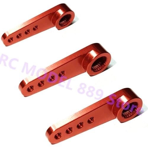 3PCS CNC Metal Servo Arm Standard Teeth 25T Compatible with FUTABA/KST/DS215/DS315/X10/GDW/MG90S for RC Aircraft