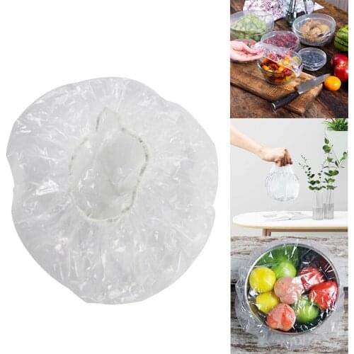 Reusable Food Keep Fresh Storage Covers Elastic Clear Bowl Covers Dish Plastic Covers for Family Outdoor Picnic