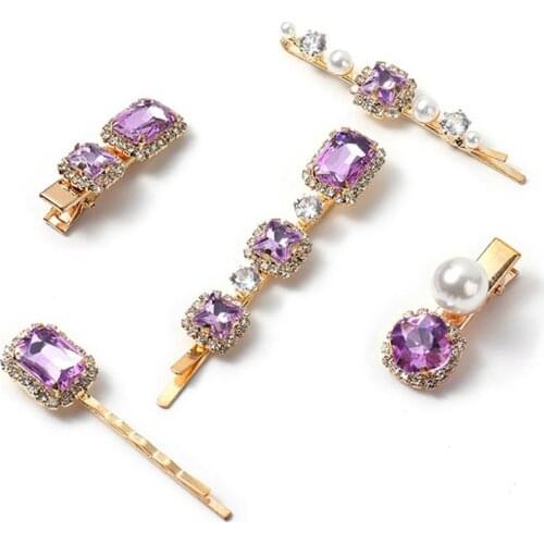 Fashion Fake Pearl Hairpins Hair Clip Headwear for Women Girls Rhinestone Hairpins Barrette Styling Tools Hair Accessories
