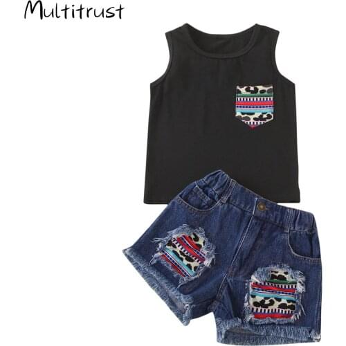 Fashion Baby Girls 2PCS Outfits Set Solid Color Sleeveless Tank Tops +Short Pants Summer Clothes