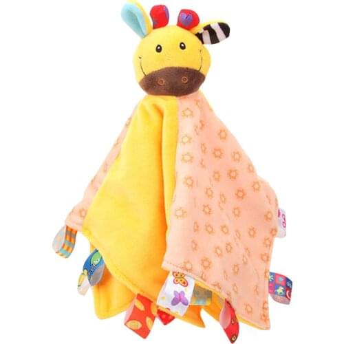 Newborn Soft Baby Animal Puppet Toy Gift Baby Comforter Blanket Kids Abreact Soft Sticky Stress Relief Funny Kids Gift Toy
