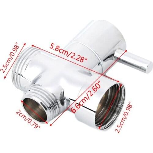 OOTDTY Brass Shower Arm Diverter Valve Bathroom Universal Shower System 2 Way