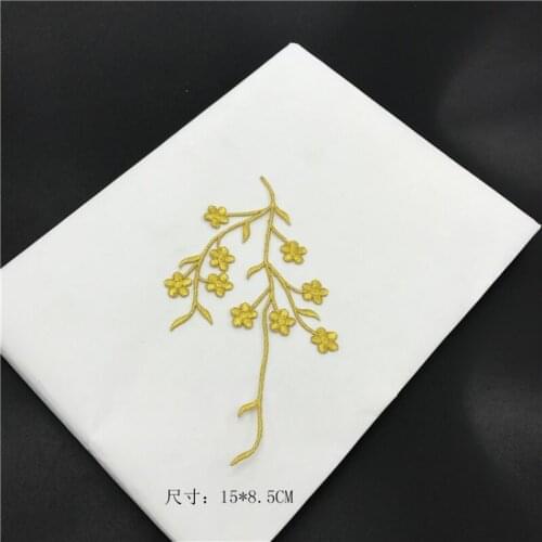 Wholesale 20pcs 15*8.5cm Embroidered Sewing On Patch Iron-On Patch Stickers For Clothes Sewing Fabric Applique Supplies YH148