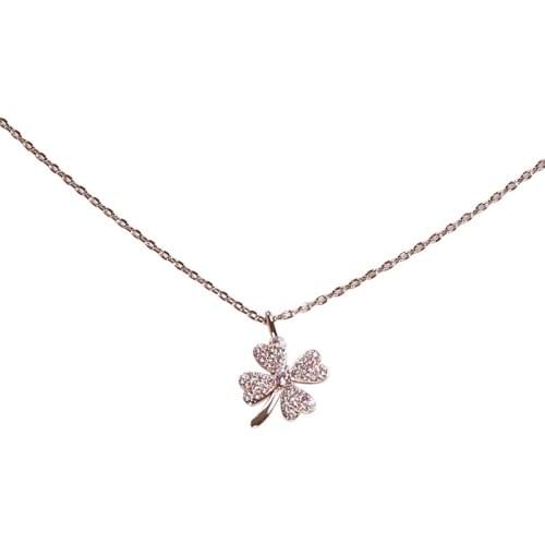 Lucky Clover Cold Wind Simple Trend Temperament Han Edition Collarbone Chain