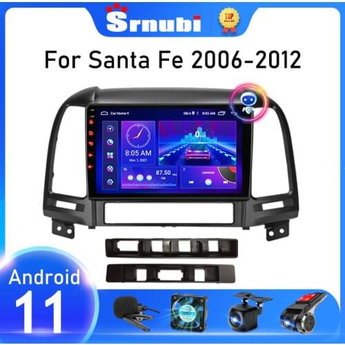 Android 10.0 Car Radio For Hyundai Santa Fe 2 2006 - 2012 Multimedia Video Player Navigation GPS 2 din 4G WIFI stereo Head unit