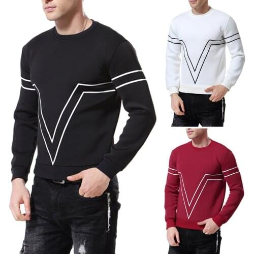 Spring 2020 new mens printed wild hooded round neck long-sleeved sweatershirt space cotton men hoody coat