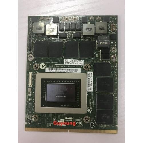 GTX675M GTX 675M N13E-GS1-A1 Video VGA CARD FOR Laptop for MSI GT70 GT60 GX660R GT660 GT680 GT683DX GT783DX