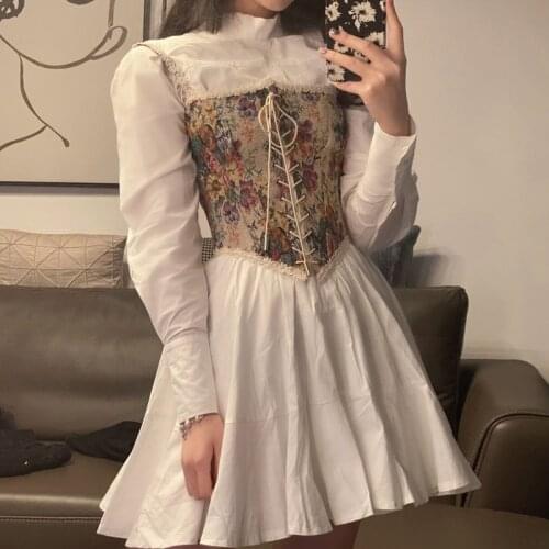 VOOCIEC White Summer Dresses