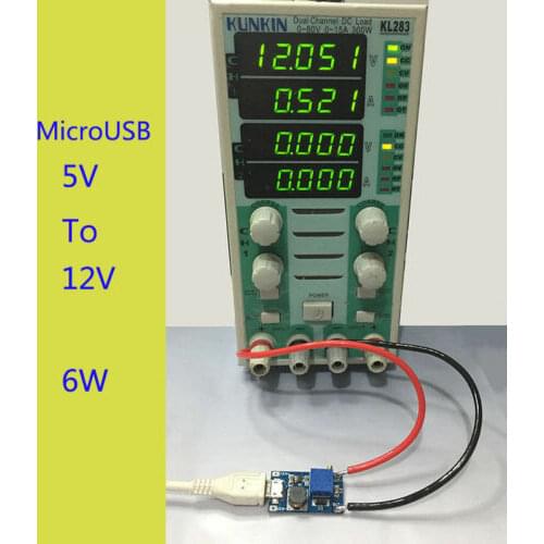 2A DC-DC Boost Step Up Adjustable Converter Micro USB Input DC 2V-24V To DC 5V-28V High Precision Potentiometer