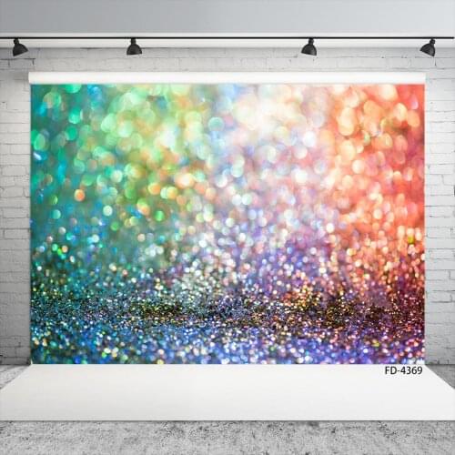 Colorful Glitter Flare Bokeh Photography Backdrop Computer Printed Backgrounds for Shimmer and Shine Party Photophone Fond Photo