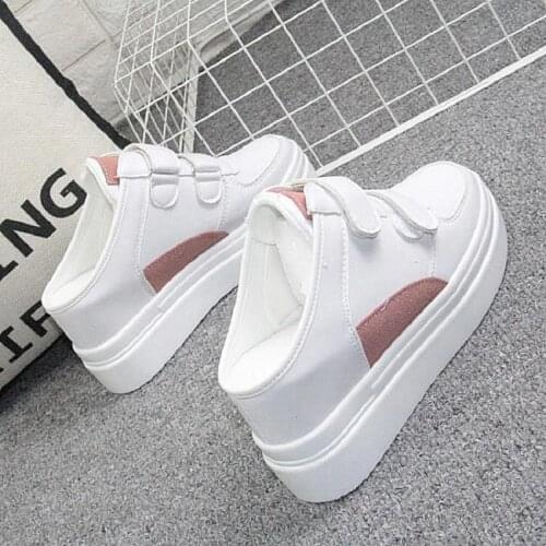 High Quality Femme Wedges Half Slipper Shoes Woman Sneakers Chunky Platform Casual Increase Zapatillas Mujer Flats