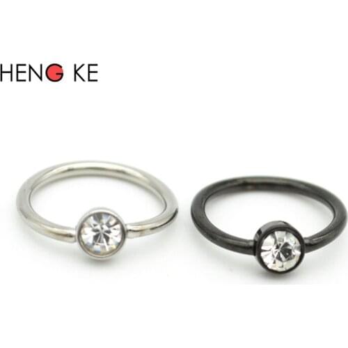 1PCS Card Ball Ring Nipple Rings Gold Blue Rainbow Steel Color Can Choose CBR with Ball Body Jewelry for Women