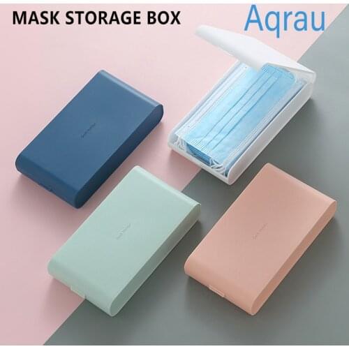 1pc Portable Mask Storage Box PP Mask Case Household Moisture-proof Go Out Dustproof Storage Mask Container Organizer Holder