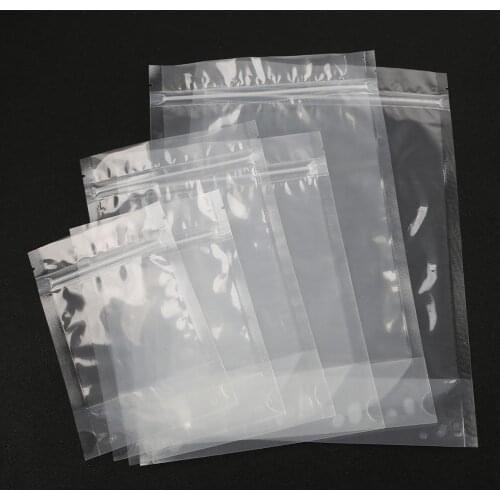 10pcs High Quality Stand up Plastic Ziplock Bag Transparent Gift Bags Packing Food Bag Self Seal Package Pouches