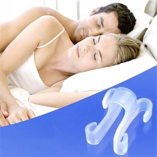 2pcs Anti-Snoring Apnea Nose Breathe Silicone Clip Stop Snore Device Sleeping Aid Healthy Care Products