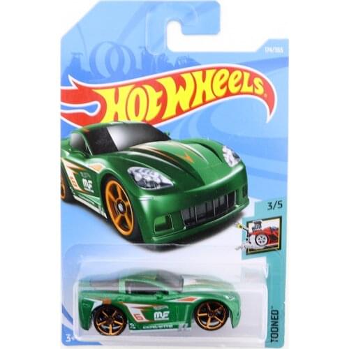 2018-174 Hot Wheels C6 CORVETTE Mini Alloy Coupe 1/64 Metal Diecast Model Car Kids Toys Gift