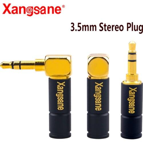 3.5mm headphone plug stereo welding head hifi pure copper gold plated 3.5