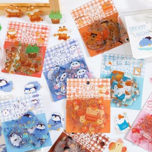 40 pcs/pack Cute Animal Dreamer Series Decorative Stickers Scrapbooking diy Stick Label Diary Stationery Album penguin Stickers