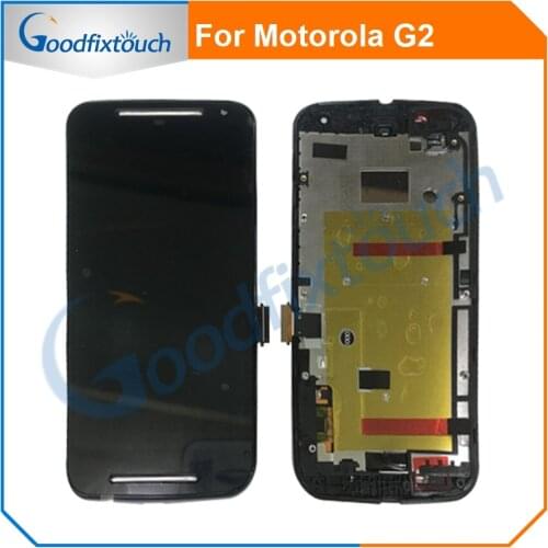 5.0" For Motorola Moto G2 G 2nd Gen LCD Display Touch Screen Digitizer Assembly With Frame XT1063 XT1064 XT1068 XT1069 XT1072
