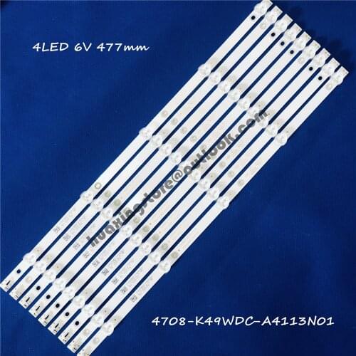 9 Pcs / lot LED strip for P hi hi 49 inch TV backlight K490WDC1 A2 4708-K49WDC-A2213N01 5lamps 3v