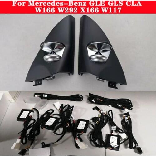 For Mercedes-Benz GLE GLS CLA W166 W292 X166 W117 Car Ambient neon BO Tweeter Light decorative 3/12 Colors LED Ambient lamp