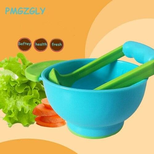 Baby Dishes Solid Feeding Fruit and vegetable grind 2 PC Feeding Learning Dinnerware Bowls Baby Tableware Dishes Bowl