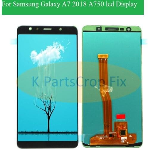 For Samsung Galaxy A7 2018 lcd Display SM-A750F A750F A750 LCD Display Touch Screen Digitizer Replacement Parts A750 LCD