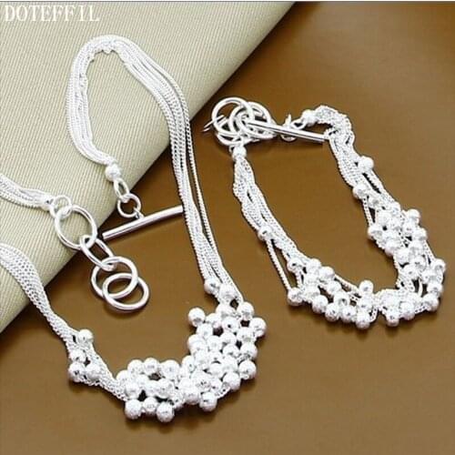 Наборы ювелирных украшений DOTEFFIL China At AliExpress