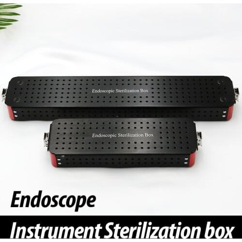 Aluminum alloy sinus endoscope sterilizing box high temperature and high pressure surgical instrument sterilizing box