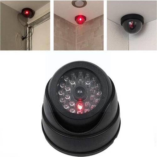 1PC Fake Dummy Camera Waterproof Outdoor Indoor Security Surveillance Flashing Camera Fake CCTV With Camera LED Red K4T6